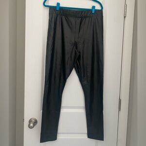 Topshop Women’s Sleek Black “Leather” Leggings